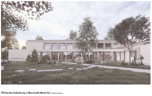 Studie - Přístavba sokolovny - posilovna 1